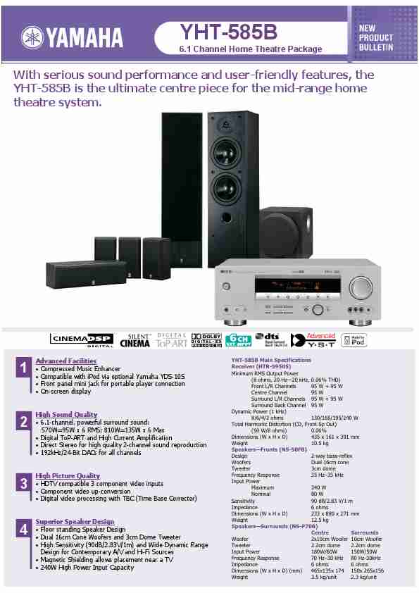 Yamaha Stereo System YHT-585B-page_pdf